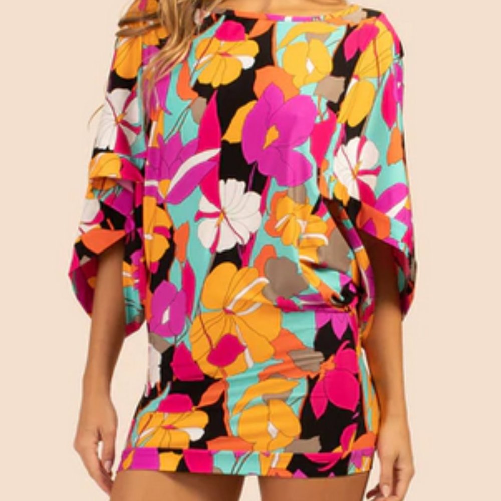 Trina Turk Gemini Swim Cover-Up Tunic NWT